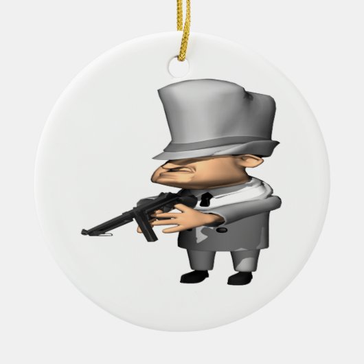 Gangster Keramisch Ornament (Voorkant)