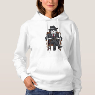 Gangster Kitty Maffiabaas Hoodie
