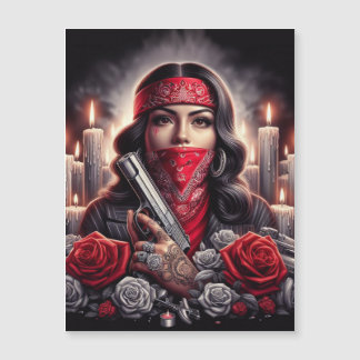 Gangster Meisje Hip Hop chicano kunst grafisch