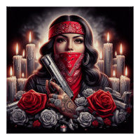 Gangster Meisje Hip Hop chicano kunst