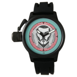 Gangster mit Narbe Design Horloge