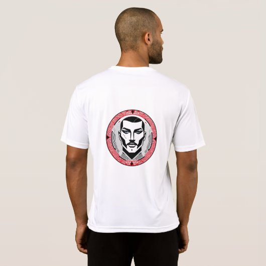 Gangster mit Narbe Design T-shirt (Achterkant volledig)