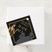 Gangster Moll jaren 20 Flapper Gatsby Feest BlackG Bedankjes Labels (In situ)