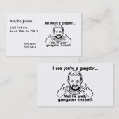 Gangster Myself Visitekaartje (Voorkant / Achterkant)