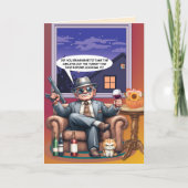 Gangster opa's Thanksgiving les Feestdagen Kaart (Voorkant)