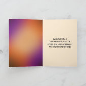 Gangster opa's Thanksgiving les Feestdagen Kaart (Binnen)