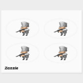 Gangster Ovale Sticker (Vel)