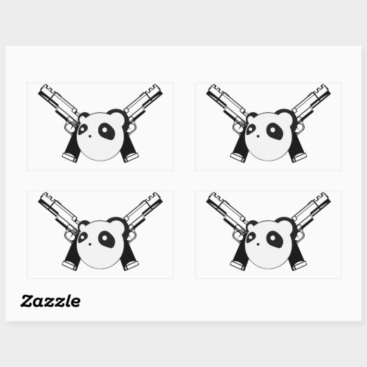 Gangster Panda Sticker (Vel)