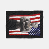 Gangster Pro Donald Trump Tattoo Republikein Ameri Fleece Deken (Voorkant (Horizontaal))