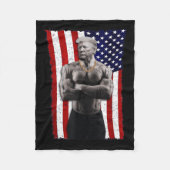 Gangster Pro Donald Trump Tattoo Republikein Ameri Fleece Deken (Voorkant)