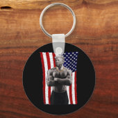 Gangster Pro Donald Trump Tattoo Republikein Ameri Sleutelhanger (Voorkant)