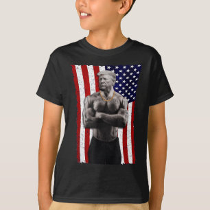 Gangster Pro Donald Trump Tattoo Republikein Ameri T-shirt