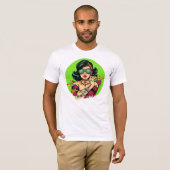 Gangster Queen Tattoo Art – Badass Women T-shirt (Voorkant volledig)