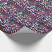 Gangster rapper urbane graffiti straatkunst cadeaupapier (Hoek)