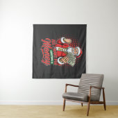 Gangster Santa All I Want For Christmas Is Money Wandkleed (In Situ (horizontaal))