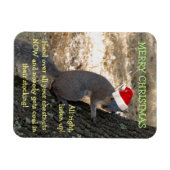 Gangster Santa Squirrel Magnet Magneet (Horizontaal)