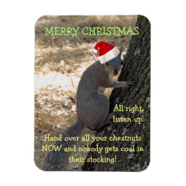 Gangster Santa Squirrel Magnet Magneet