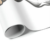 Gangster schedel met fedora hoed cadeaupapier (Rol Hoek)
