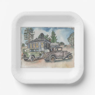 gangster-schuilplaats papieren bordje