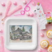 gangster-schuilplaats papieren bordje (Feest)