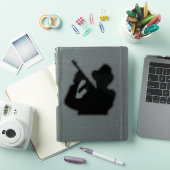 gangster silhouet sticker (iPad Cover)
