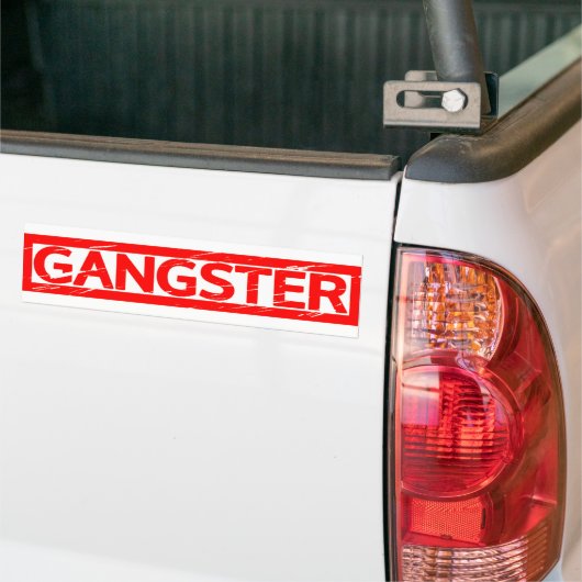 Gangster Stamp Bumpersticker (Op Truck)