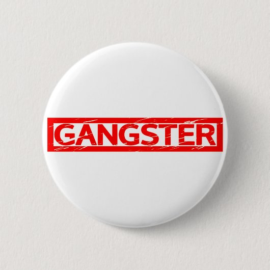 Gangster Stamp Ronde Button 5,7 Cm (Voorkant)