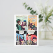  gangster strips maffiabaas slaat Henchman Briefkaart (Staand voorkant)