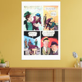 gangster strips maffiabaas slaat Henchman Canvas Afdruk (Insitu (Woonkamer))