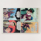  gangster strips maffiabaas slaat Henchman Legpuzzel (Horizontaal)