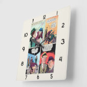  gangster strips maffiabaas slaat Henchman Vierkante Klok (Hoek)