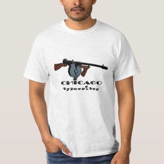 Gangster submachine gun t-shirt (Voorkant)