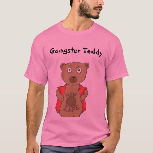 Gangster Teddy Bear T-Shirt (Voorkant)