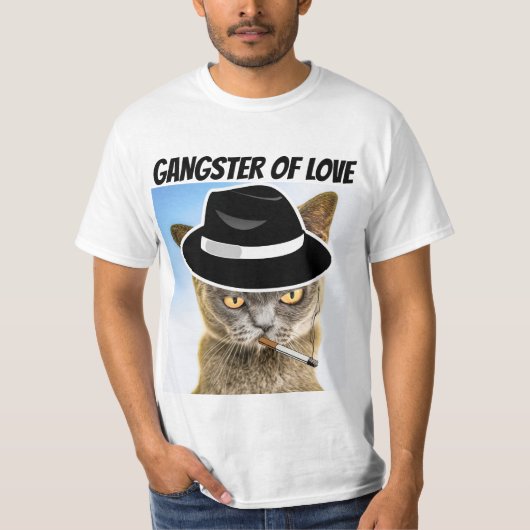 GANGSTER VAN VERLIES CAT T-SHIRTS (Voorkant)