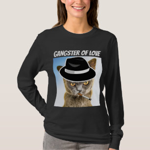 GANGSTER VAN VERLIES FEDORA CAT T-SHIRTS