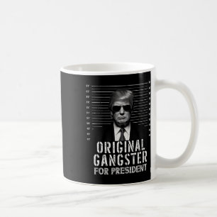 Gangster voor President Donald Trump Mugshot Koffiemok
