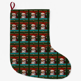 Gangster Wrapper Christmas Stocking Grote Kerstsok
