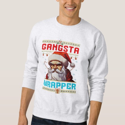 Gangster Wrapper Christmas Sweatshirt (Voorkant)