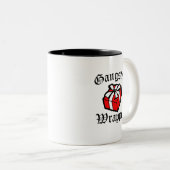 Gangster Wrapper grappig kerstgezegde mok (Voorkant rechts)