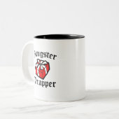 Gangster Wrapper grappig kerstgezegde mok (Voorkant links)