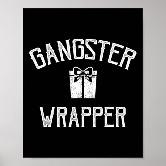 Gangster Wrapper Rapper Christmas Poster (Voorkant)
