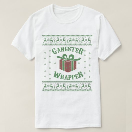 Gangster Wrapper Ugly Sweater T-shirt (Design voorkant)