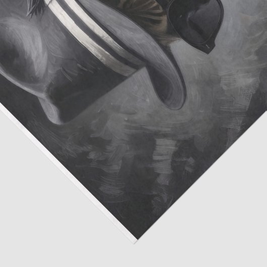 Gangster Zebra #2 Decoupage Tissuepapier (Detail)