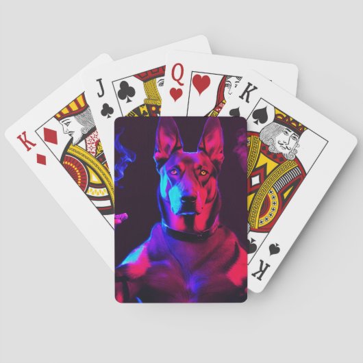 gangsterhond pokerkaarten (Achterkant)