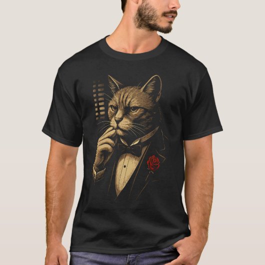 Gangsterkat Don Vito Catleone T-shirt (Voorkant)