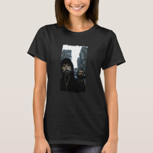 Gangsterkatten Streetwear Cool kat Motief Grappig T-shirt