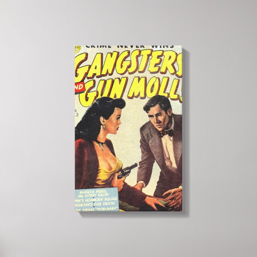 Gangsters en Pistool Molls Canvas Afdruk (Voorkant)