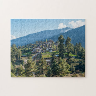 Gangtey Goemba Buddhist klooster, centraal Bhutan Legpuzzel