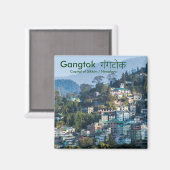 Gangtok गंगटोक - Capital of Sikkim / Himalaya Magneet (Voorkant / Achterkant)