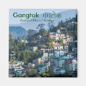 Gangtok गंगटोक - Capital of Sikkim / Himalaya Magneet (Voorkant)